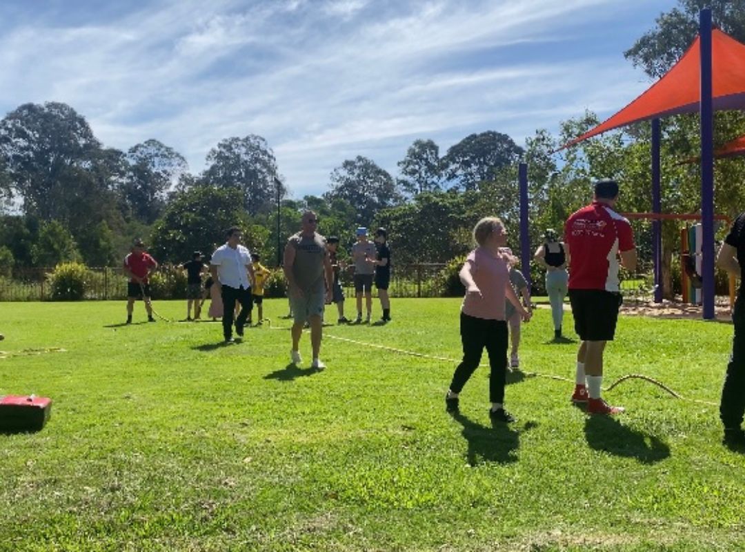 Fitness Enhancement NDIS participants in the park